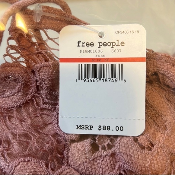 Free People FP One Adella Slip Dress Rose Pink Size Extra Small XS NWT - Picture 8 of 9